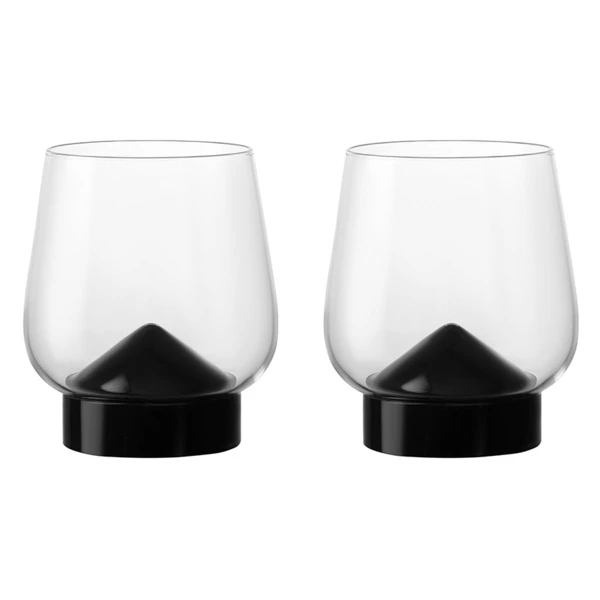 Набор бокалов для виски Liberty Jones Obsidian, 380 мл, 2 шт, хрусталин