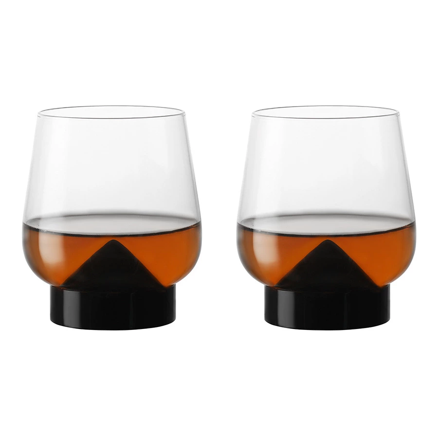 Набор бокалов для виски Liberty Jones Obsidian, 380 мл, 2 шт, хрусталин