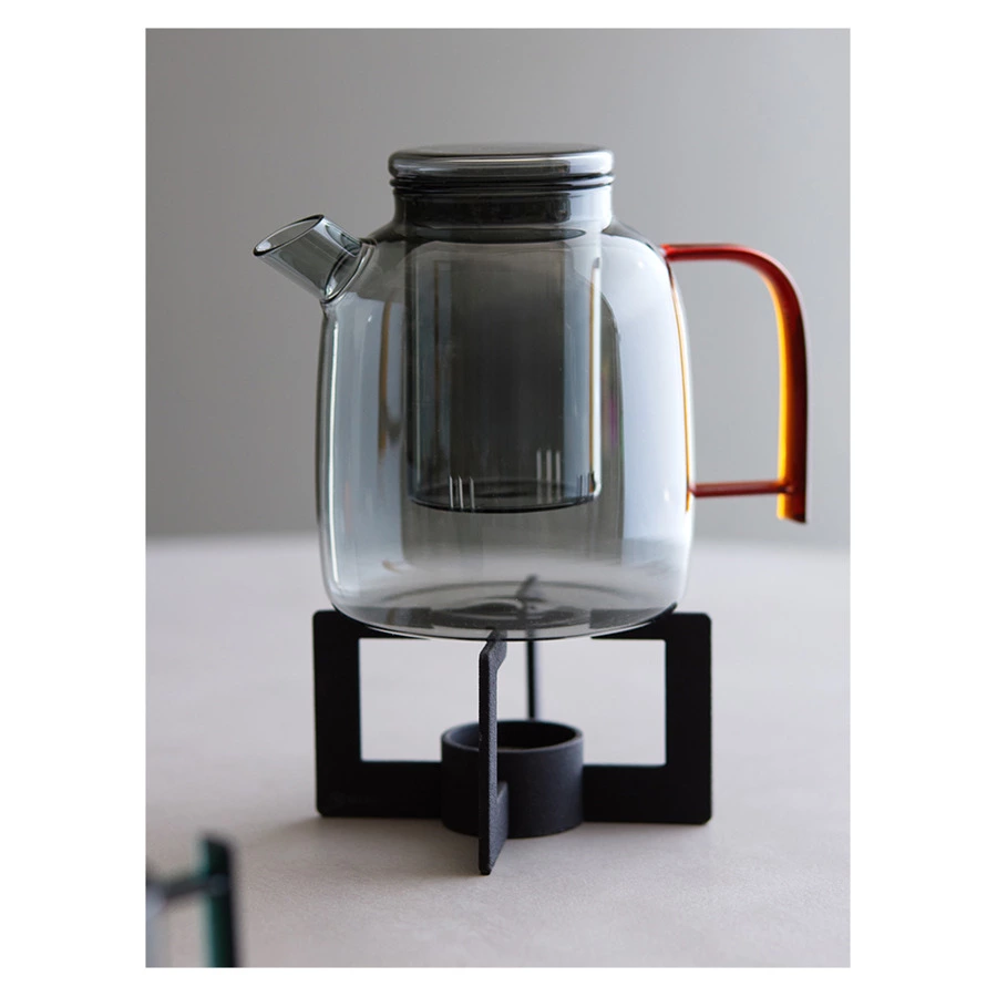 Набор из чайника и 2-х чашек Liberty Jones Misty 1,5л, 2 х 380мл, стекло, серый