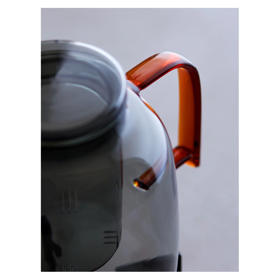 Набор из чайника и 2-х чашек Liberty Jones Misty 1,5л, 2 х 380мл, стекло, серый