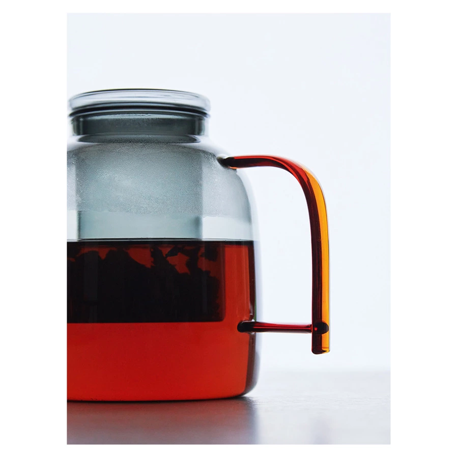 Набор из чайника и 2-х чашек Liberty Jones Misty 1,5л, 2 х 380мл, стекло, серый