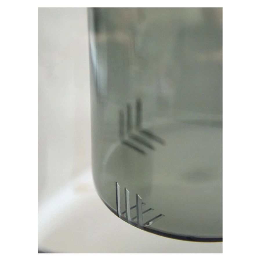 Набор из чайника и 2-х чашек Liberty Jones Misty 1,5л, 2 х 380мл, стекло, серый