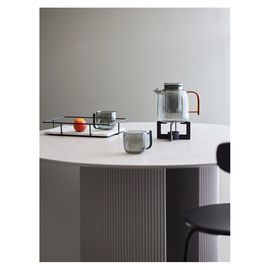 Набор из чайника и 2-х чашек Liberty Jones Misty 1,5л, 2 х 380мл, стекло, серый