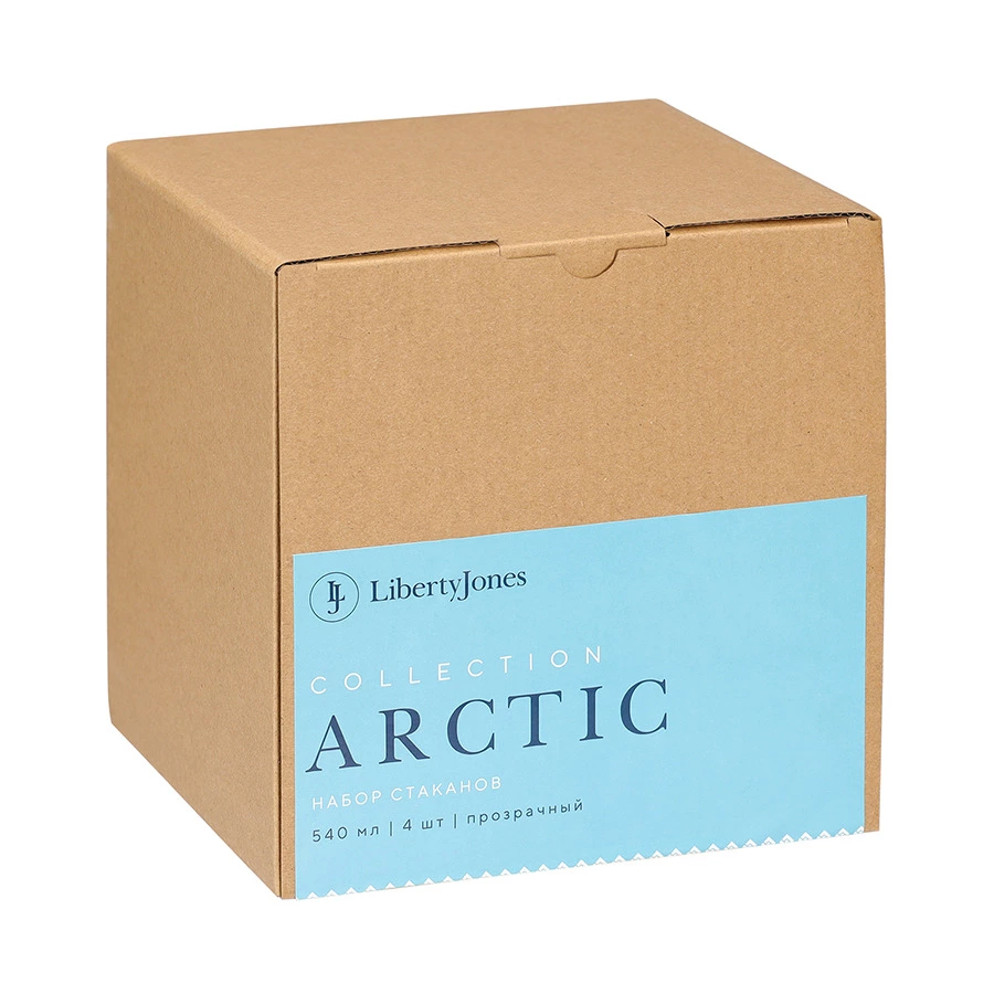 Набор стаканов из акрила Liberty Jones Arctic, 540 мл, прозрачный, 4 шт