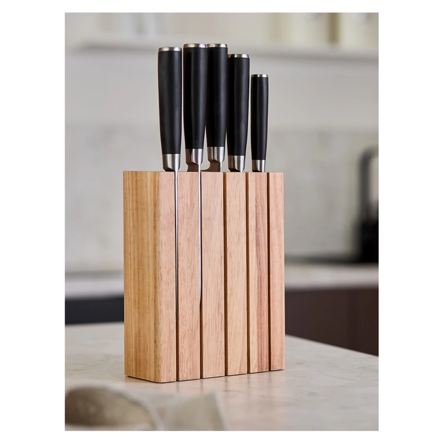 Подставка для 5 ножей Liberty Jones Hevea, светлое каучуковое дерево