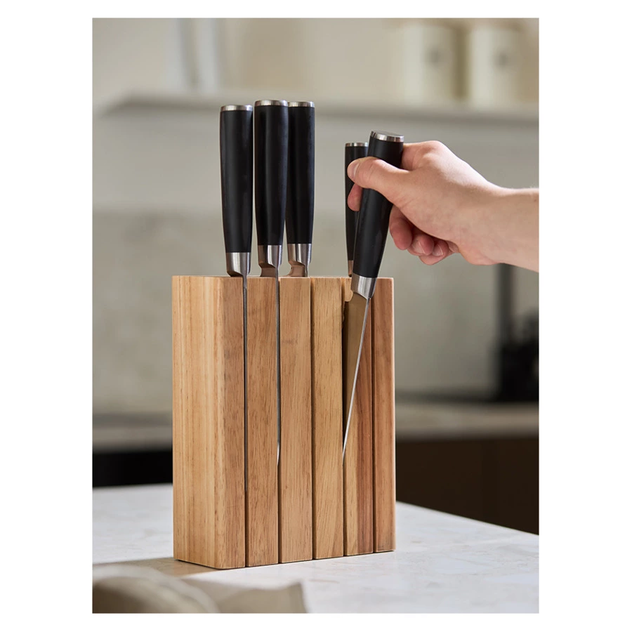 Подставка для 5 ножей Liberty Jones Hevea, светлое каучуковое дерево