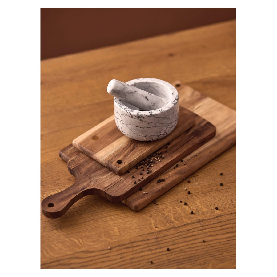 Ступка Liberty Jones Marm, 12,7х7,6 см, белый мрамор