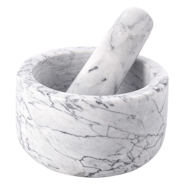 Ступка Liberty Jones Marm, 12,7х7,6 см, белый мрамор