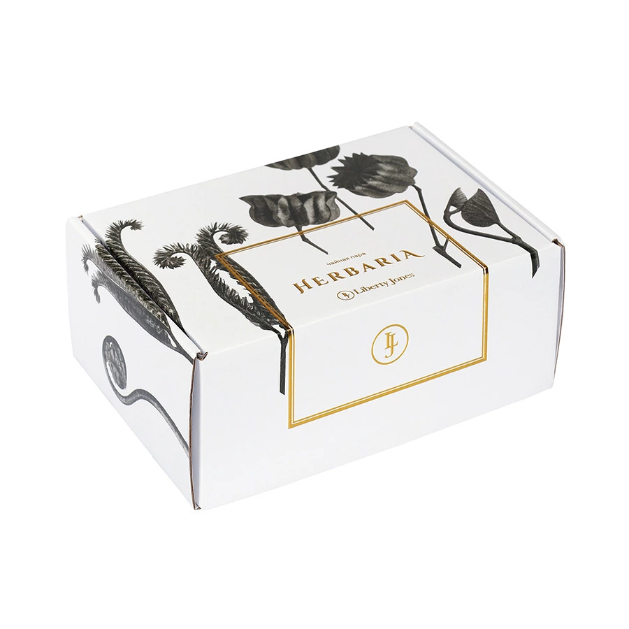 Чайная пара Liberty Jones Herbaria #2, 150 мл, фарфор, черно-белая