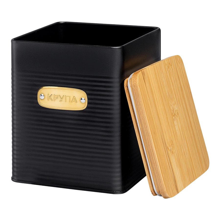 Банка для хранения крупы Smart Solutions Irmel, 3,2 л, графит