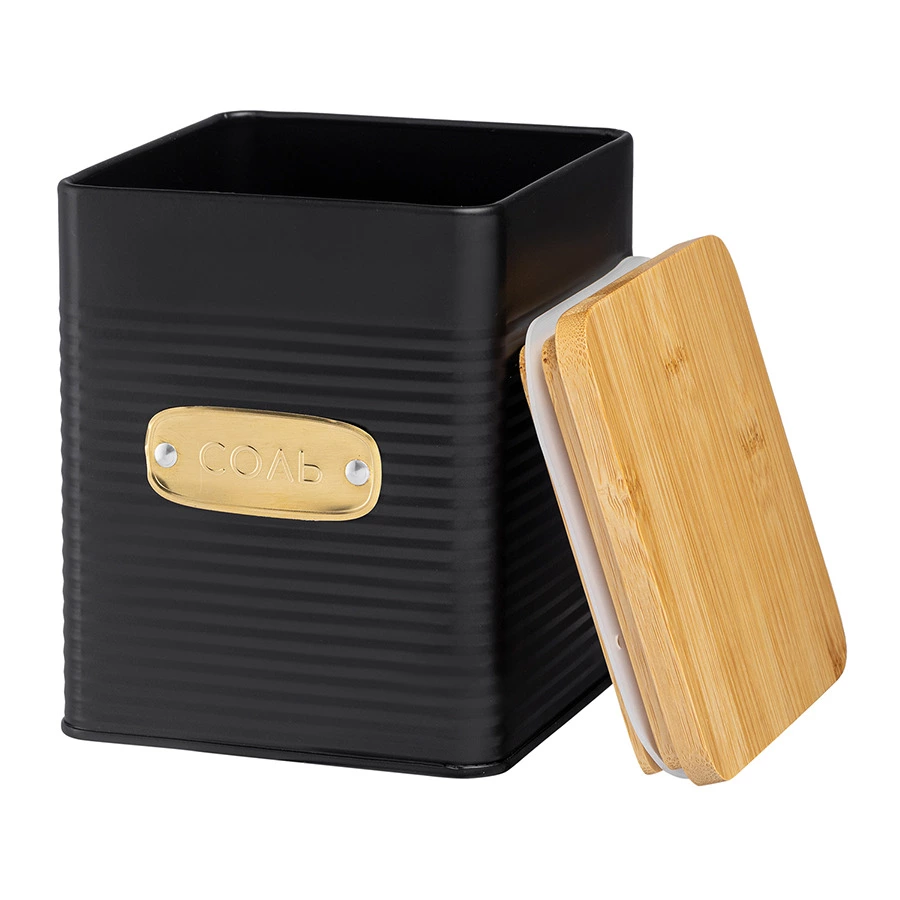 Банка для хранения соли Smart Solutions Irmel, 1,7 л, графит