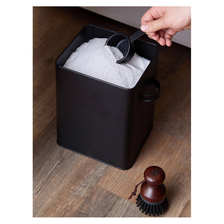 Банка для хранения универсальная Irmel, 6,2 л, с ложкой, графит