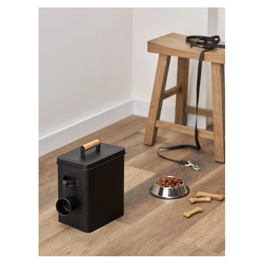 Банка для хранения универсальная Irmel, 6,2 л, с ложкой, графит