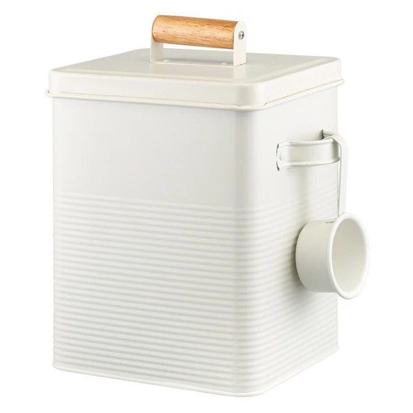 Банка для хранения универсальная Irmel, 6,2 л, с ложкой, молочная