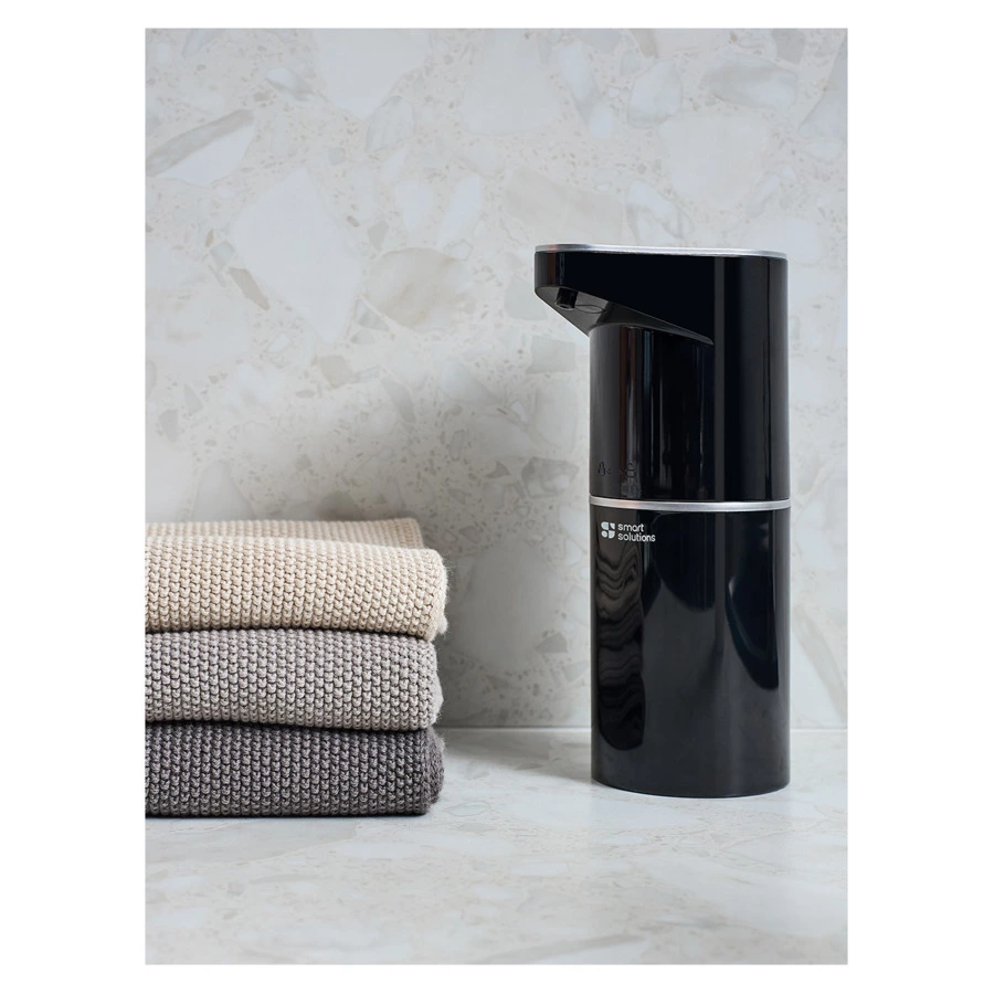 Диспенсер сенсорный для жидкого мыла Smart Solutions Lume, 350 мл, черный, пластик