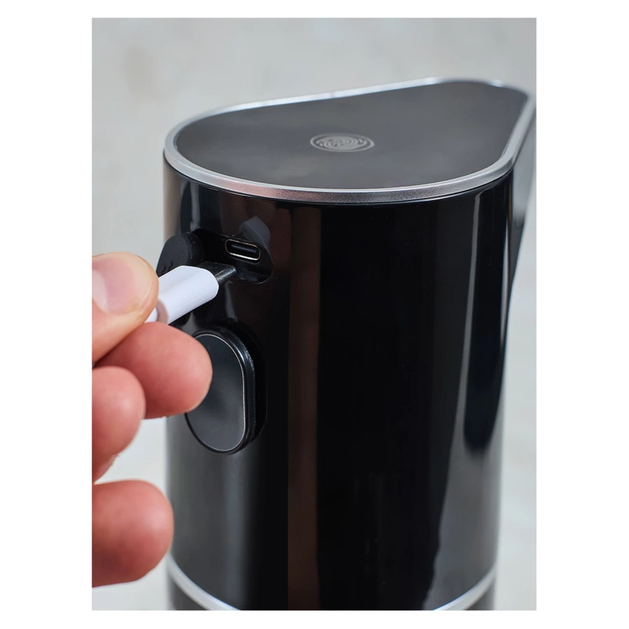 Диспенсер сенсорный для жидкого мыла Smart Solutions Lume, 350 мл, черный, пластик