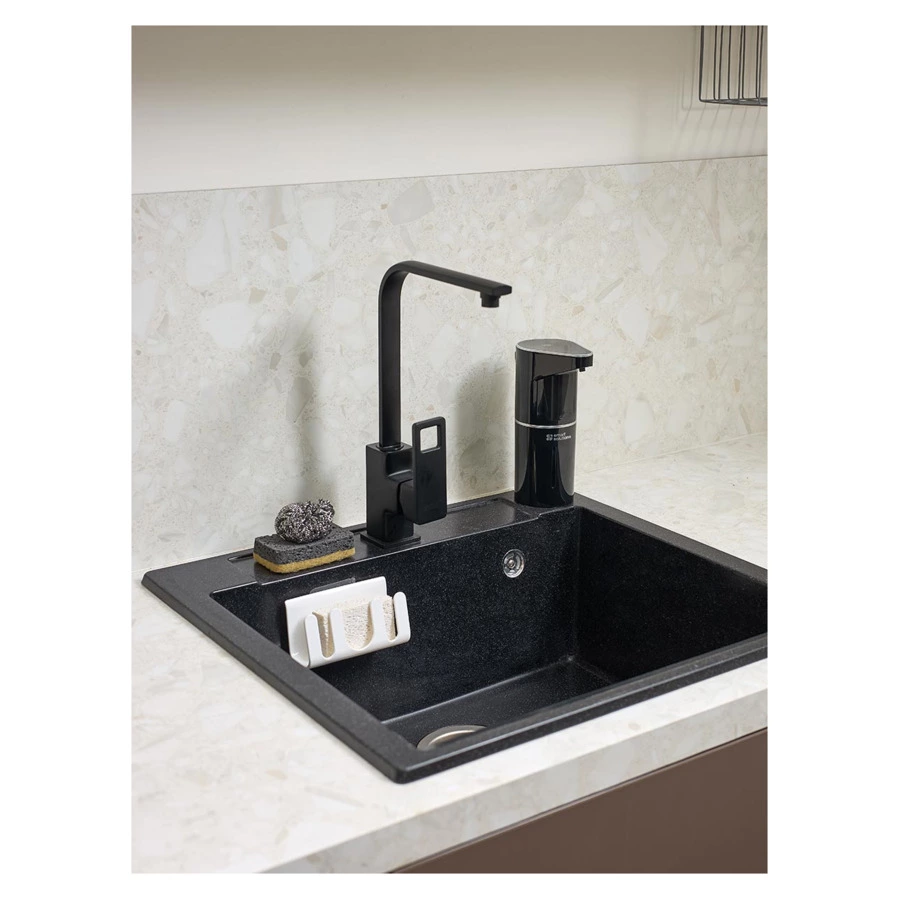 Диспенсер сенсорный для жидкого мыла Smart Solutions Lume, 350 мл, черный, пластик