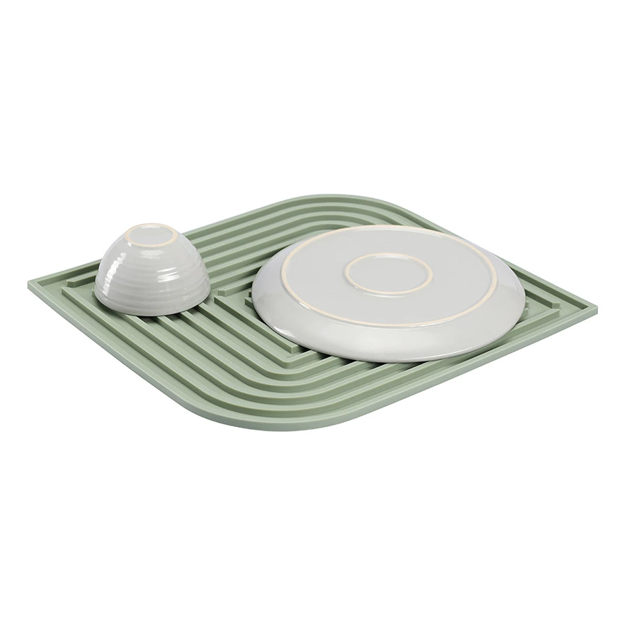 Коврик для сушки посуды Smart Solutions Dry Flex, 34,5х31,5 см, шалфей, силикон