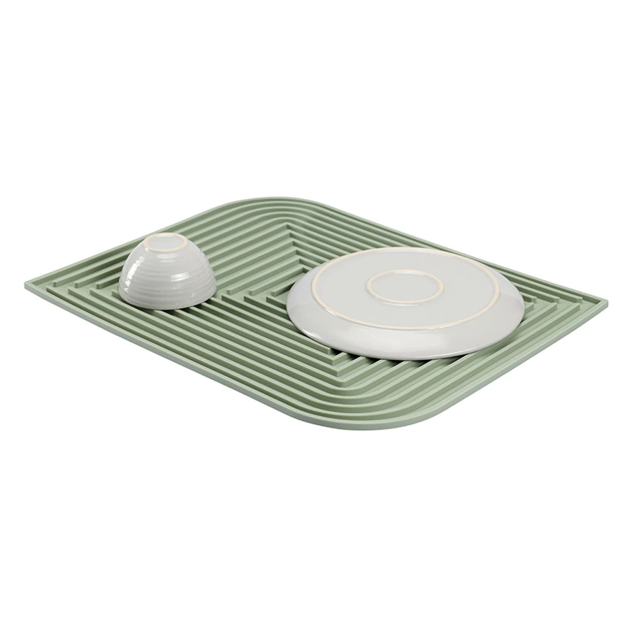 Коврик для сушки посуды Smart Solutions Dry Flex, 34,6х44,6 см, шалфей, силикон