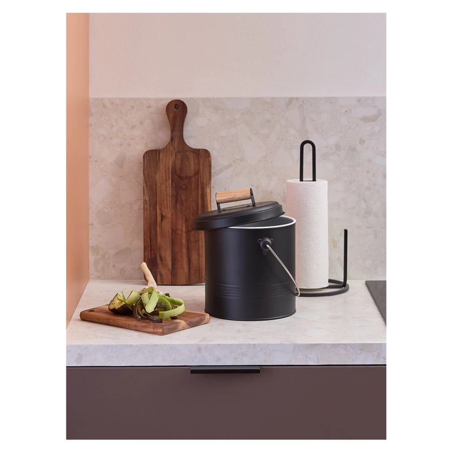 Контейнер для пищевых отходов с фильтром Smart Solutions Irmel, 3,5 л, графит