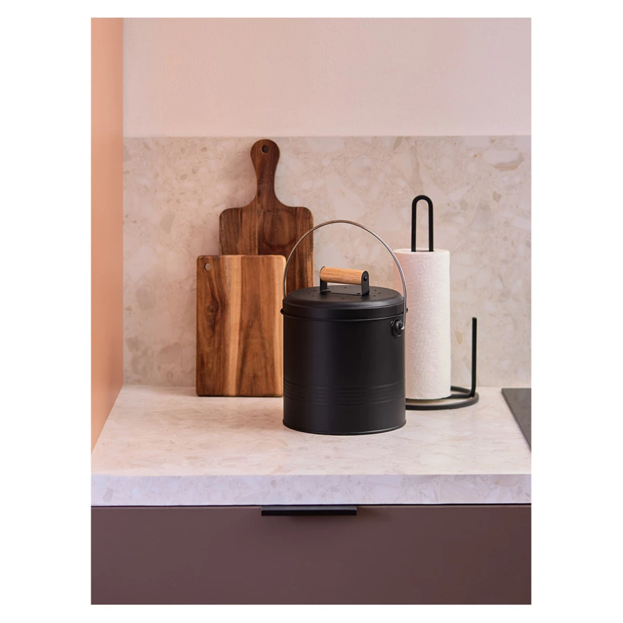 Контейнер для пищевых отходов с фильтром Smart Solutions Irmel, 3,5 л, графит