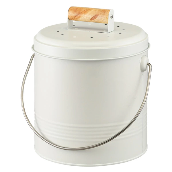 Контейнер для пищевых отходов с фильтром Smart Solutions Irmel, 3,5 л, молочный