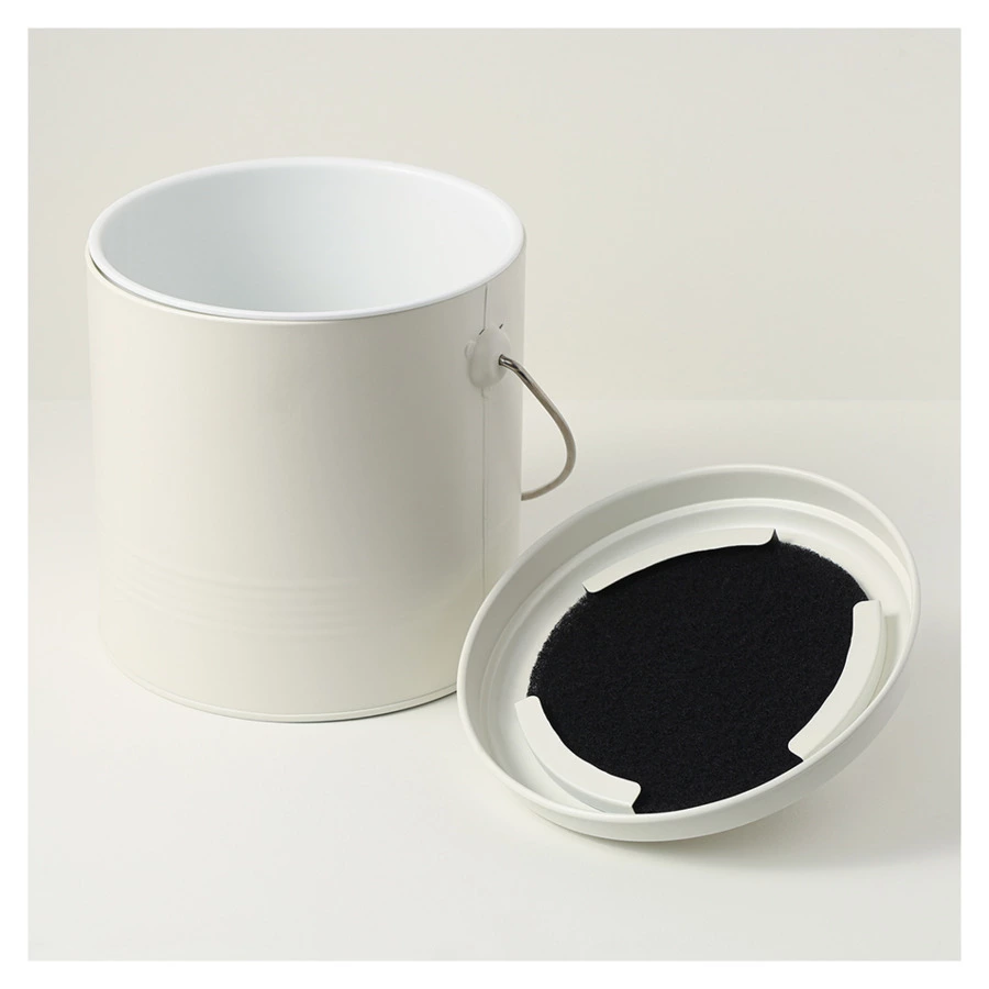 Контейнер для пищевых отходов с фильтром Smart Solutions Irmel, 3,5 л, молочный