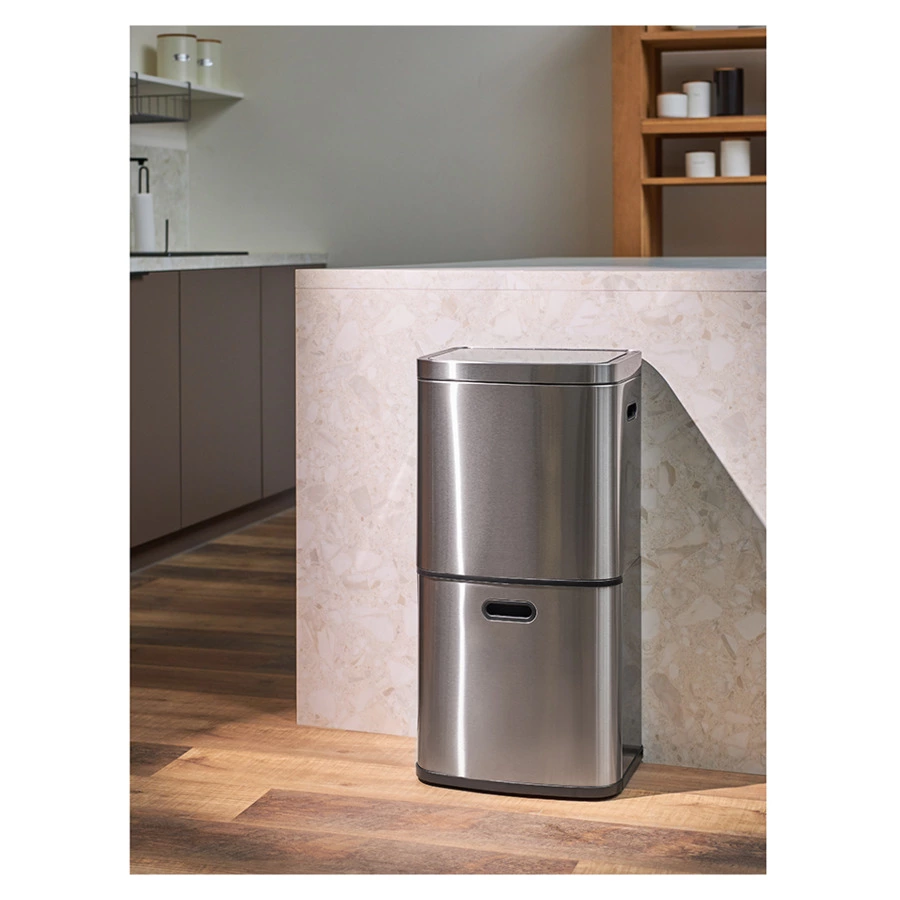 Контейнер мусорный с 2-мя отделениями Smart Solutions Smart Bin, сенсорный, 60 л