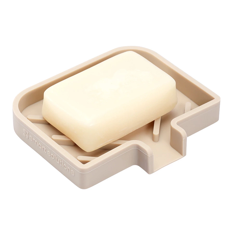 Мыльница Smart Solutions Dry Flex, бежевая, силикон