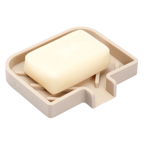 Мыльница Smart Solutions Dry Flex, бежевая, силикон