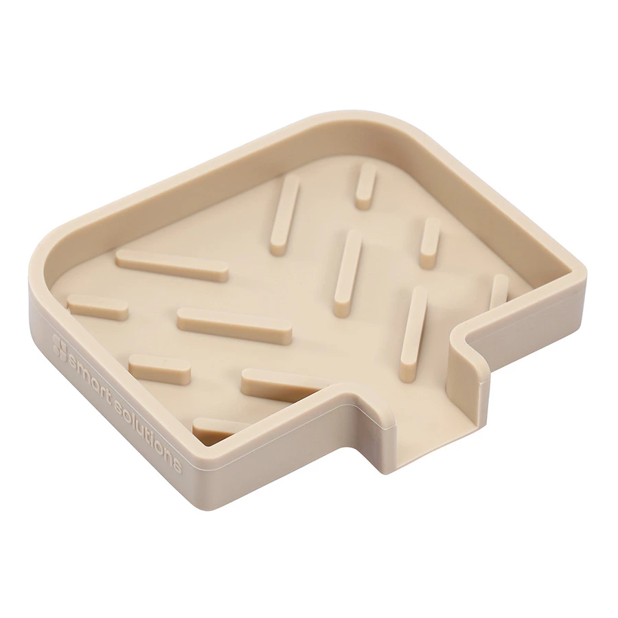 Мыльница Smart Solutions Dry Flex, бежевая, силикон