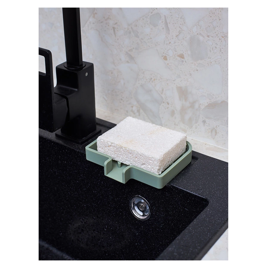 Мыльница Smart Solutions Dry Flex, шалфей, силикон