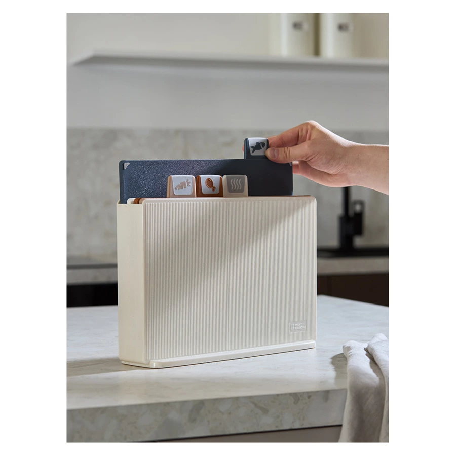 Набор из 4-х разделочных досок с держателем Smart Solutions Cut&Store