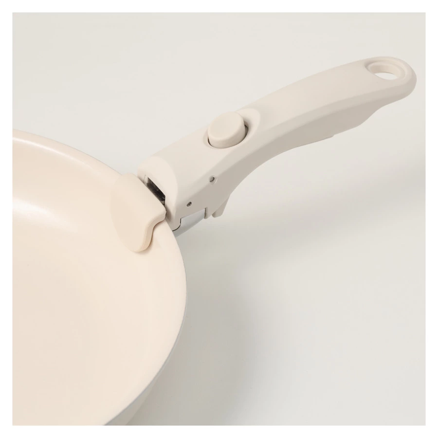 Набор посуды для приготовления со съемной ручкой Smart Ceramic, 7 предметов, цвета топленого молока