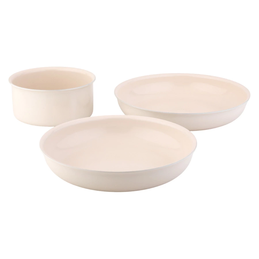 Набор посуды для приготовления со съемной ручкой Smart Ceramic, 7 предметов, цвета топленого молока