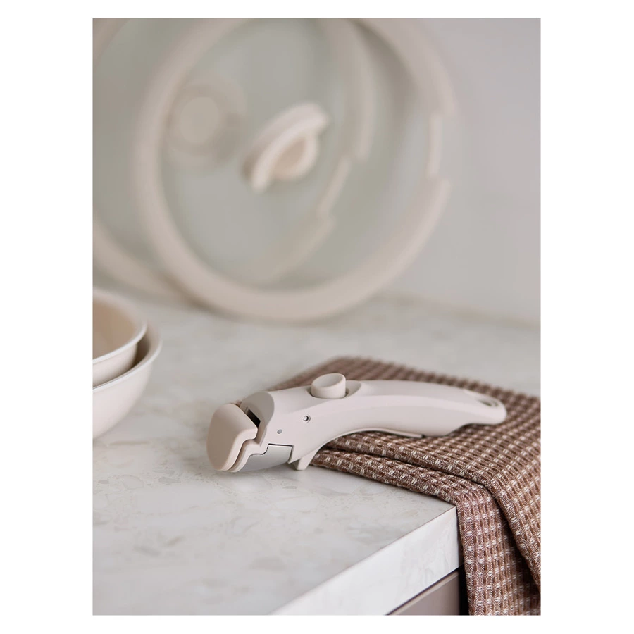 Набор посуды для приготовления со съемной ручкой Smart Ceramic, 7 предметов, цвета топленого молока