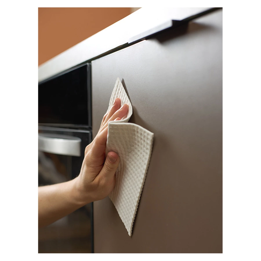 Набор салфеток для уборки из целлюлозы Eco Clean, белые, 10 шт.