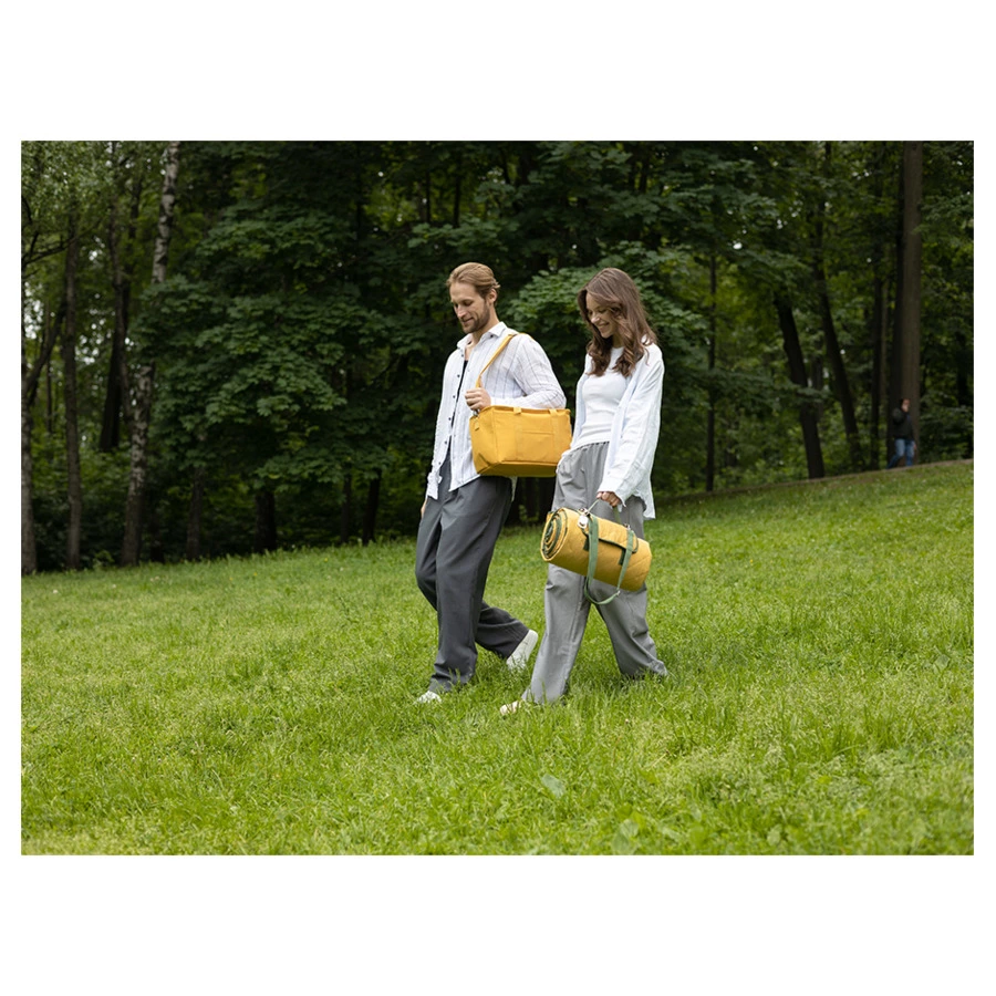 Плед для пикника и отдыха на пляже Smart Solutions Smart Picnic, горчичный