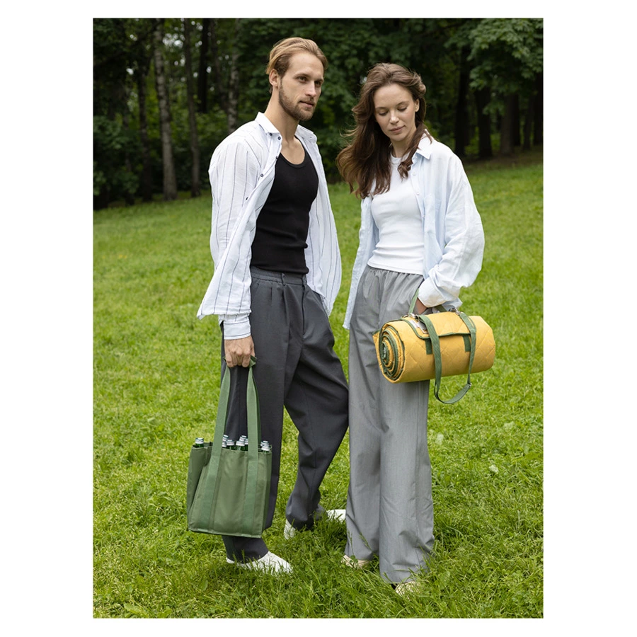 Сумка для бутылок Smart Picnic, темно-зеленая