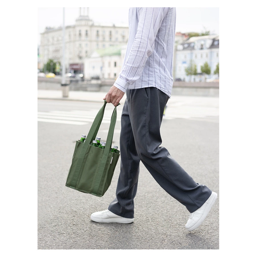 Сумка для бутылок Smart Picnic, темно-зеленая