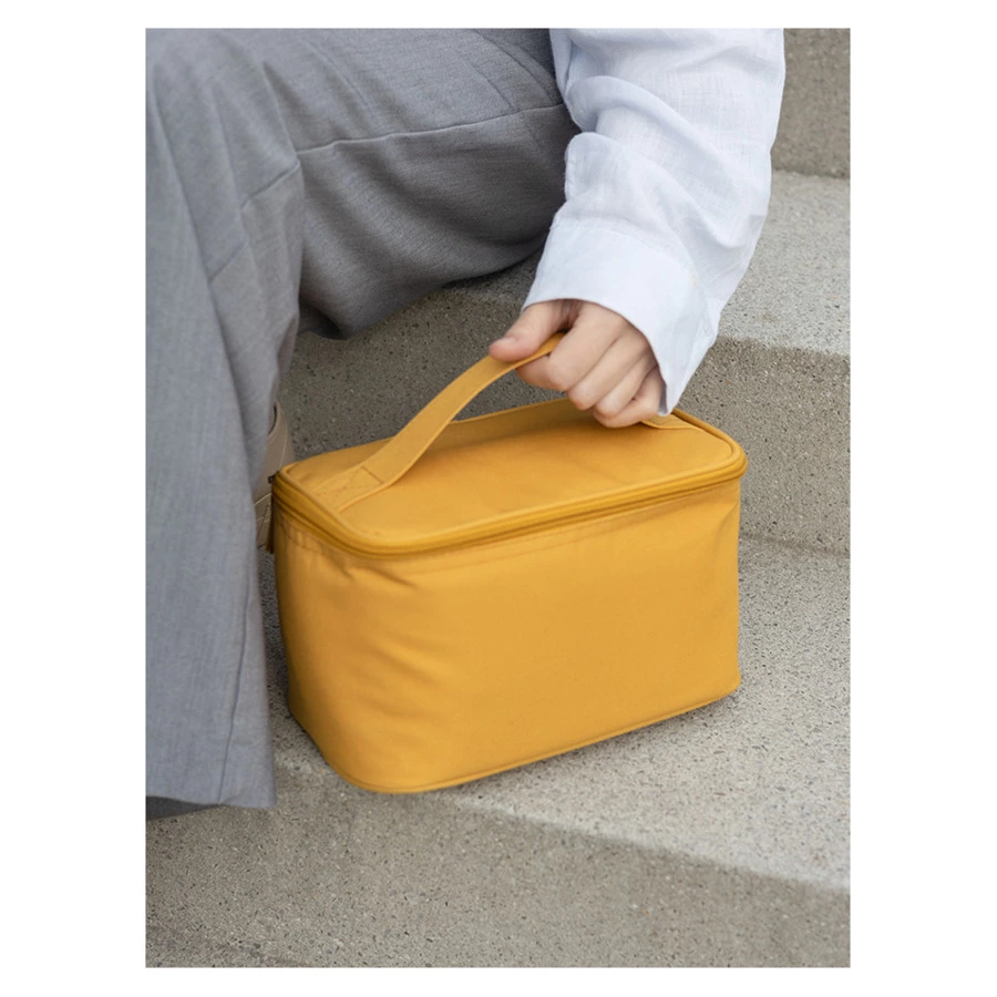 Термосумка для ланч-бокса/косметики/лекарств Smart Picnic, S, горчичная
