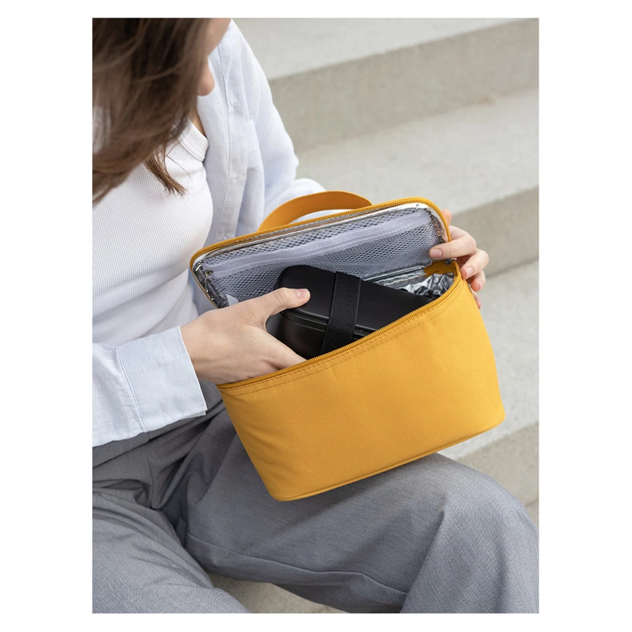 Термосумка для ланч-бокса/косметики/лекарств Smart Picnic, S, горчичная