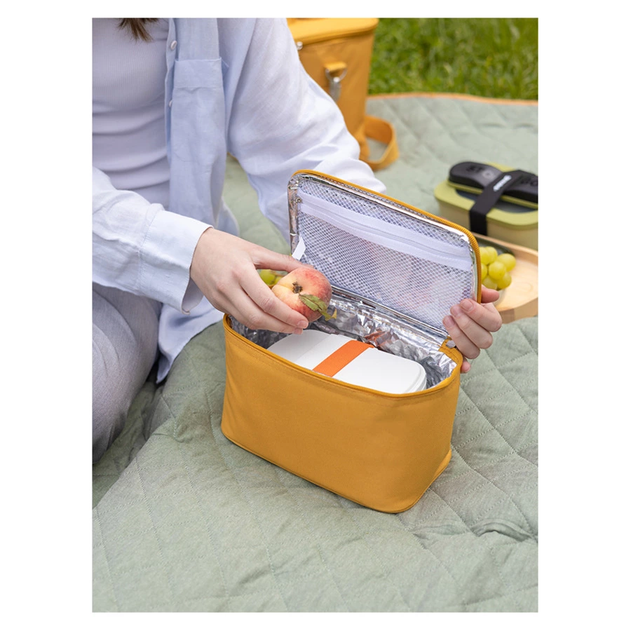 Термосумка для ланч-бокса/косметики/лекарств Smart Picnic, S, горчичная