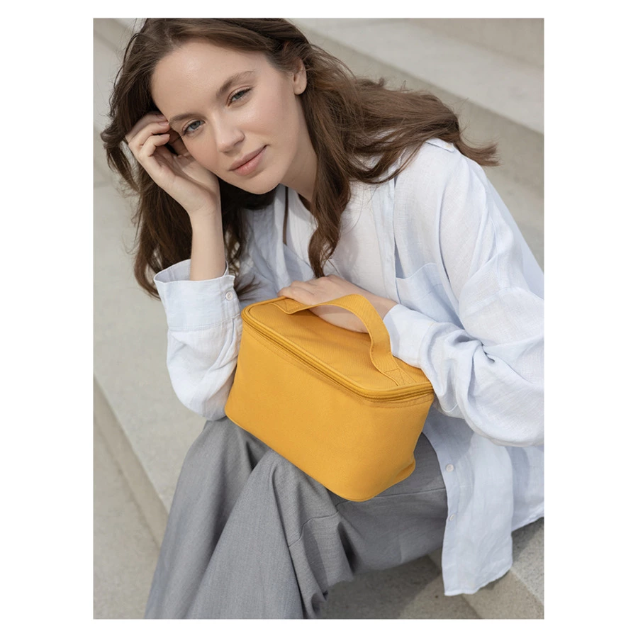 Термосумка для ланч-бокса/косметики/лекарств Smart Picnic, S, горчичная