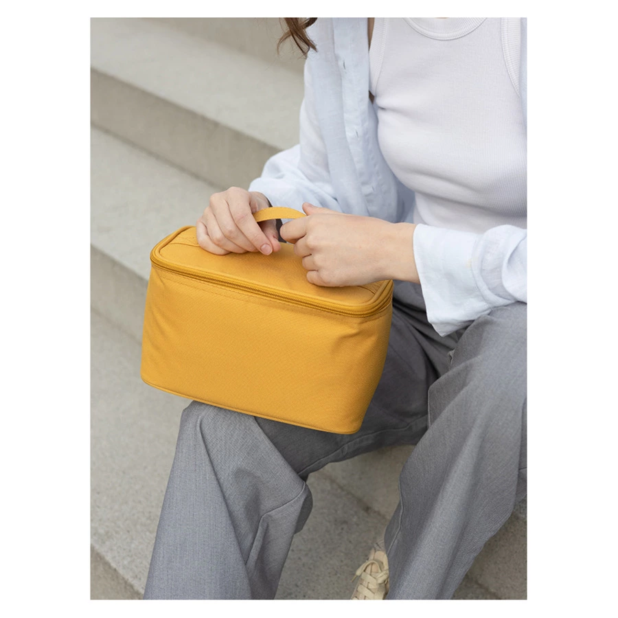Термосумка для ланч-бокса/косметики/лекарств Smart Picnic, S, горчичная