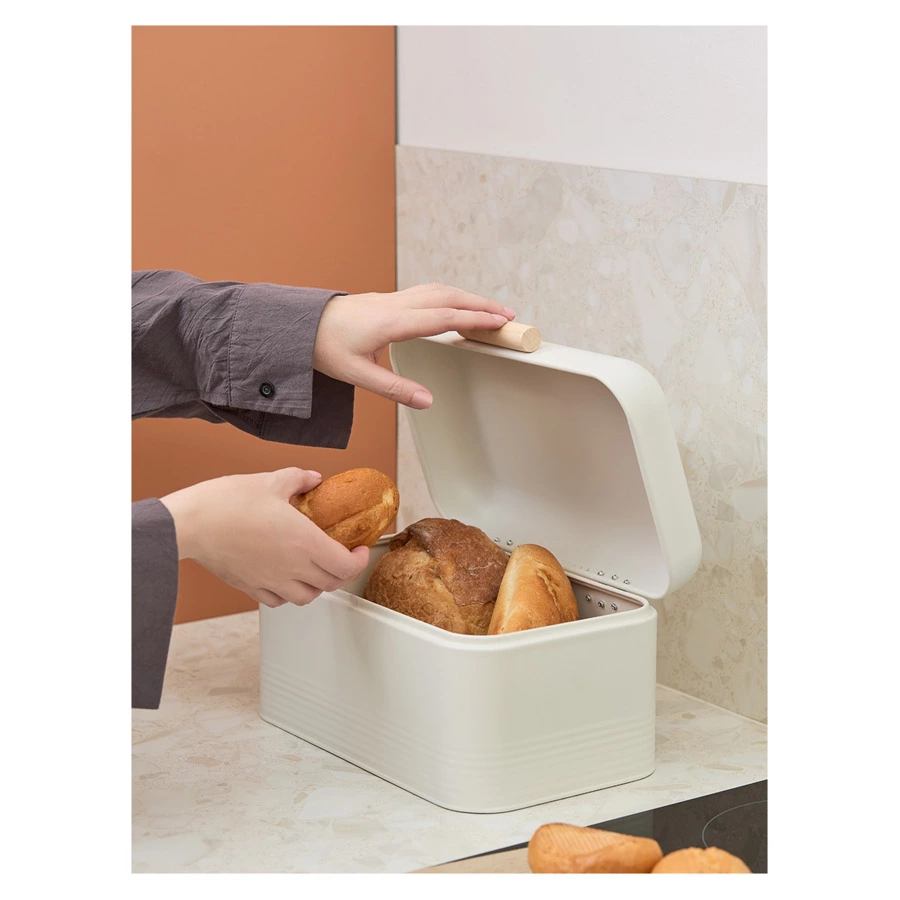 Хлебница Smart Solutions Irmel 30х20х16 см, молочная, сталь