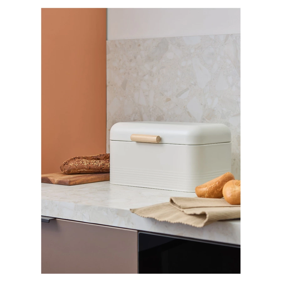 Хлебница Smart Solutions Irmel 30х20х16 см, молочная, сталь