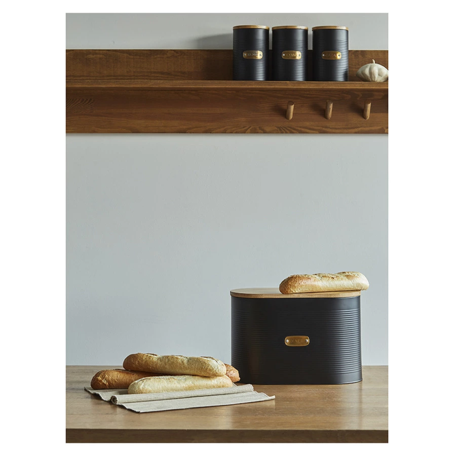 Хлебница Smart Solutions Irmel, 33х18х19 см, графит, сталь