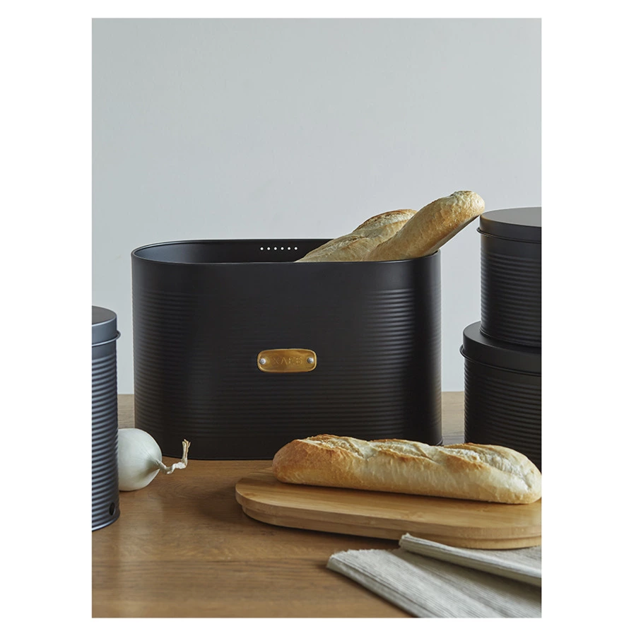 Хлебница Smart Solutions Irmel, 33х18х19 см, графит, сталь
