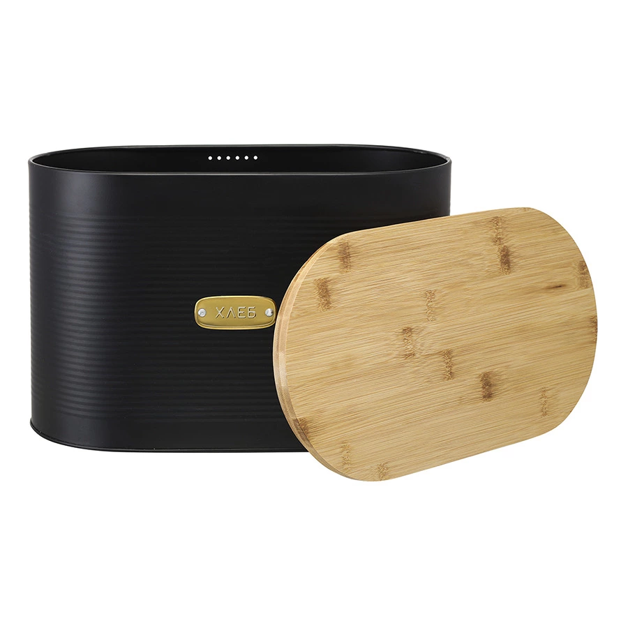 Хлебница Smart Solutions Irmel, 33х18х19 см, графит, сталь